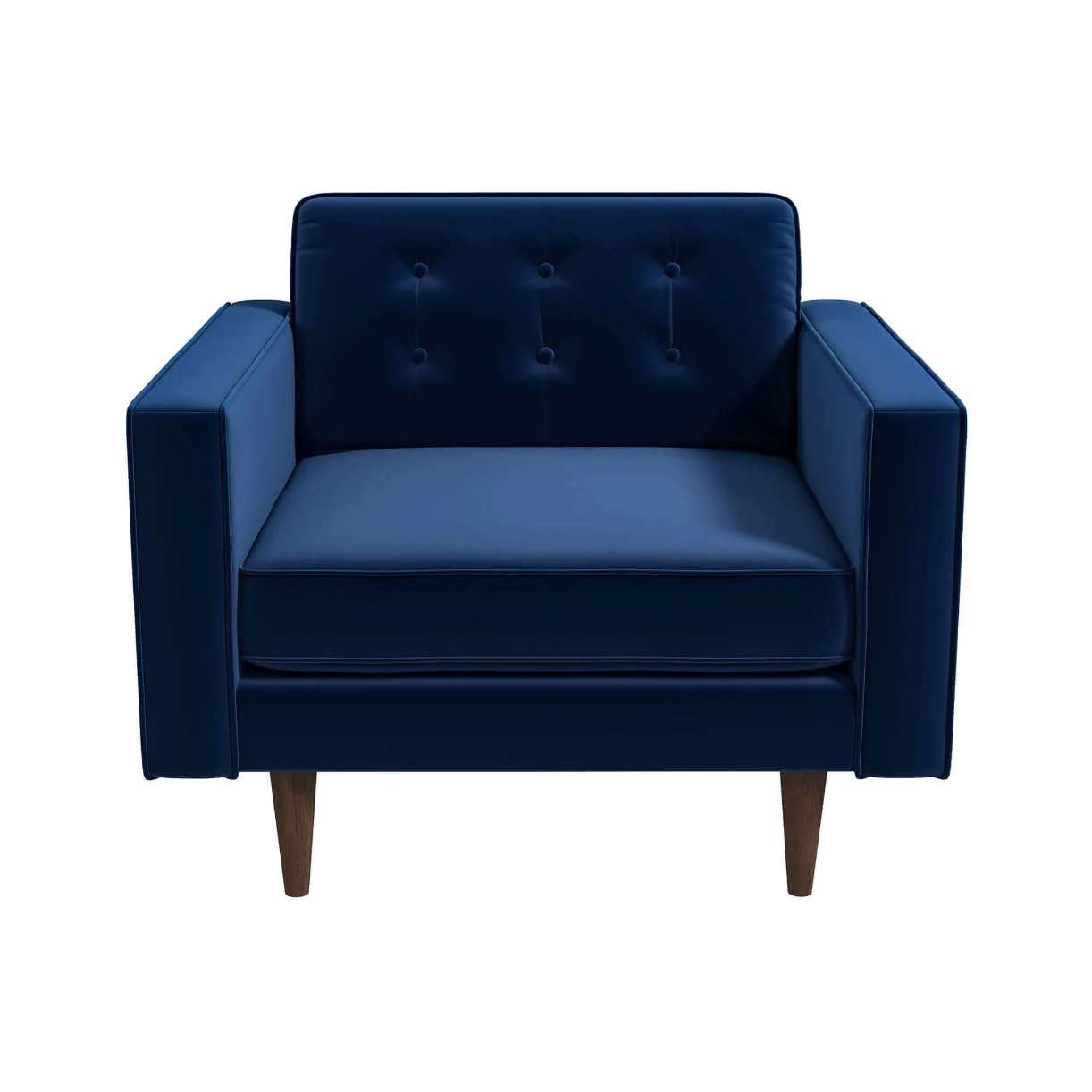 Casey MCM Style Velvet Lounge Chair - Revel Sofa 