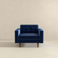 Casey MCM Style Velvet Lounge Chair - Revel Sofa 