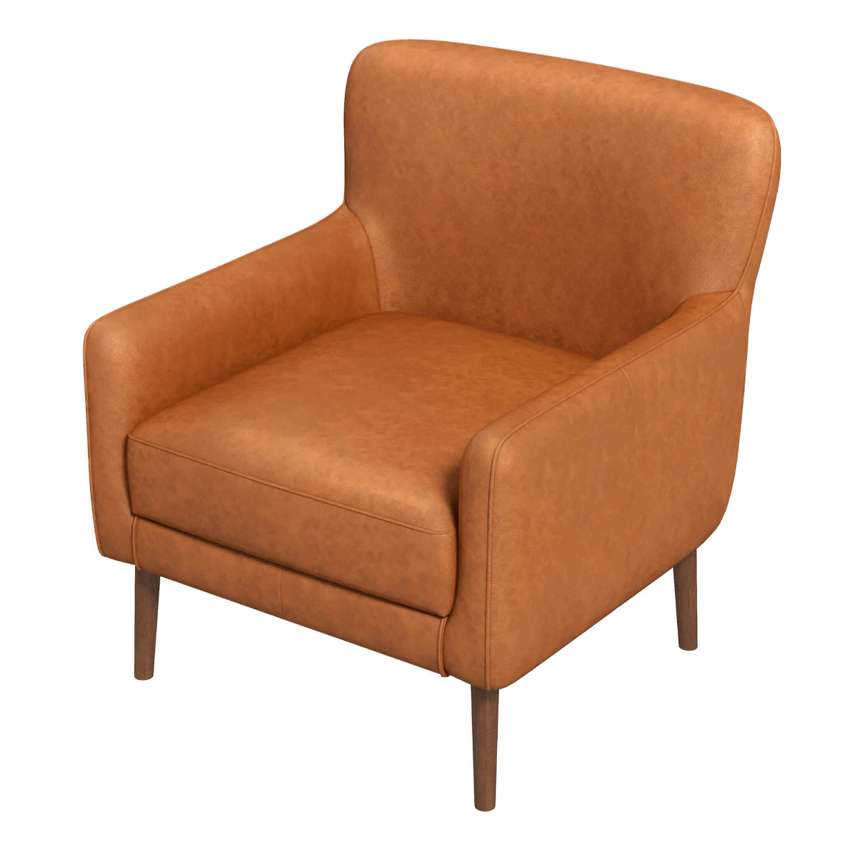 Claire MCM Style Genuine Leather Lounge Chair - Revel Sofa 