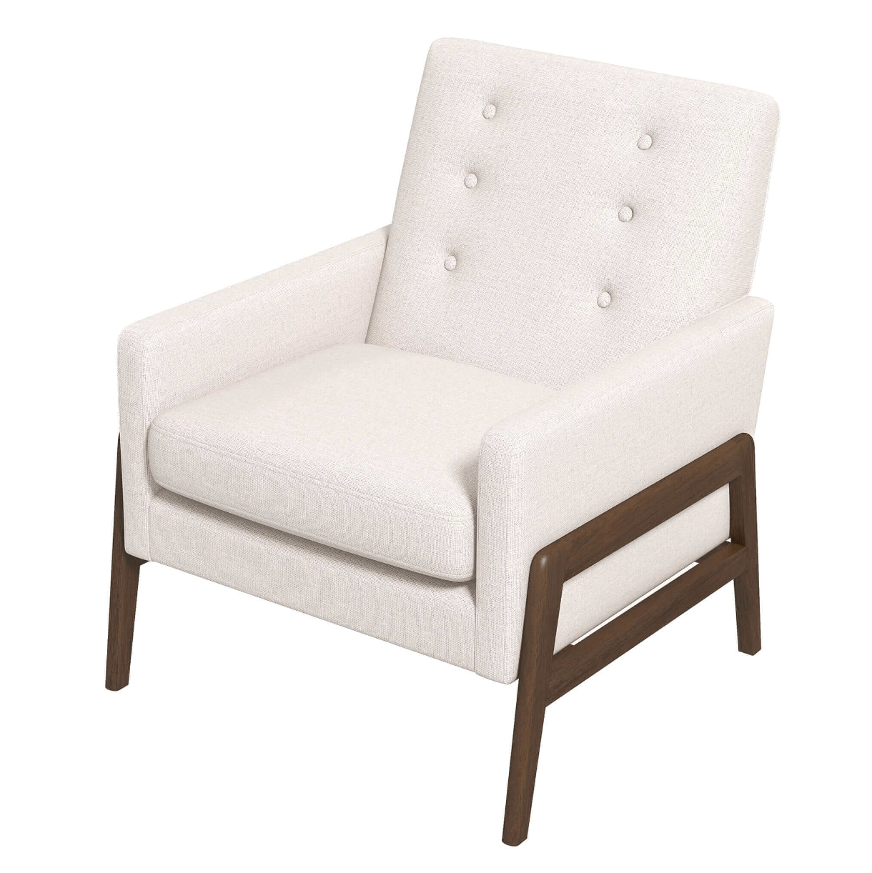 Cole MCM Button Tufted Lounge Arm Chair - Revel Sofa 