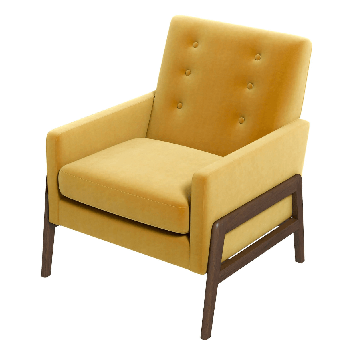 Cole MCM Button Tufted Lounge Arm Chair - Revel Sofa 