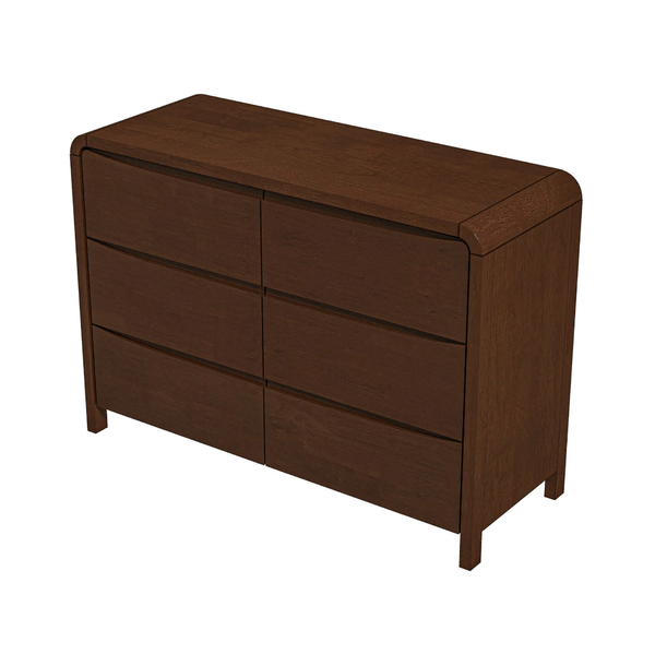 Lionel MCM Style Solid Wood 6-Drawer Bedroom Dresser (47