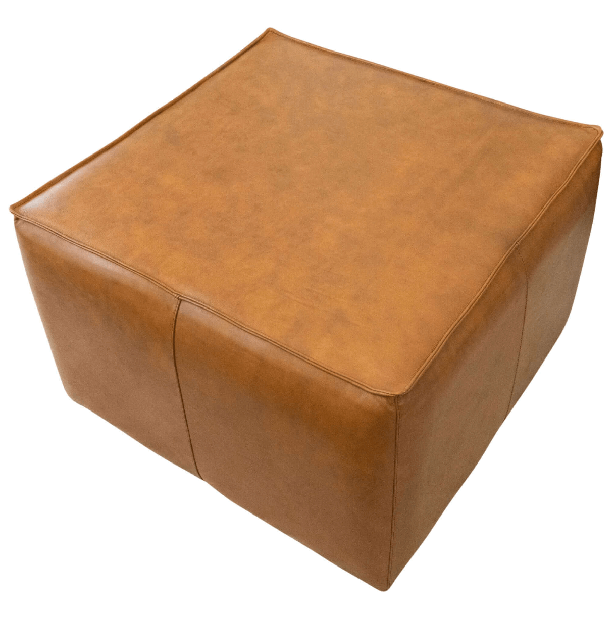 Mallory MCM Square Genuine Leather Upholstered Ottoman - Revel Sofa 