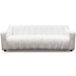 Marcus Modern Channel Tufted Boucle Sofa, Cream White - Revel Sofa 