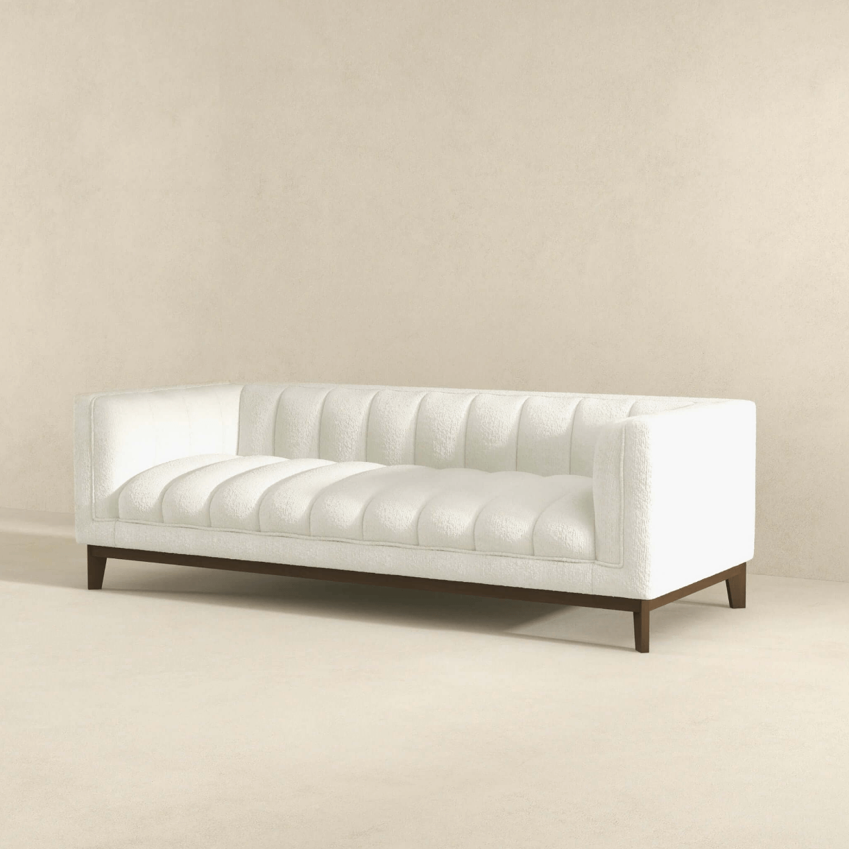 Melissa MCM Styled Channel Tufted Sofa 90” - Revel Sofa 