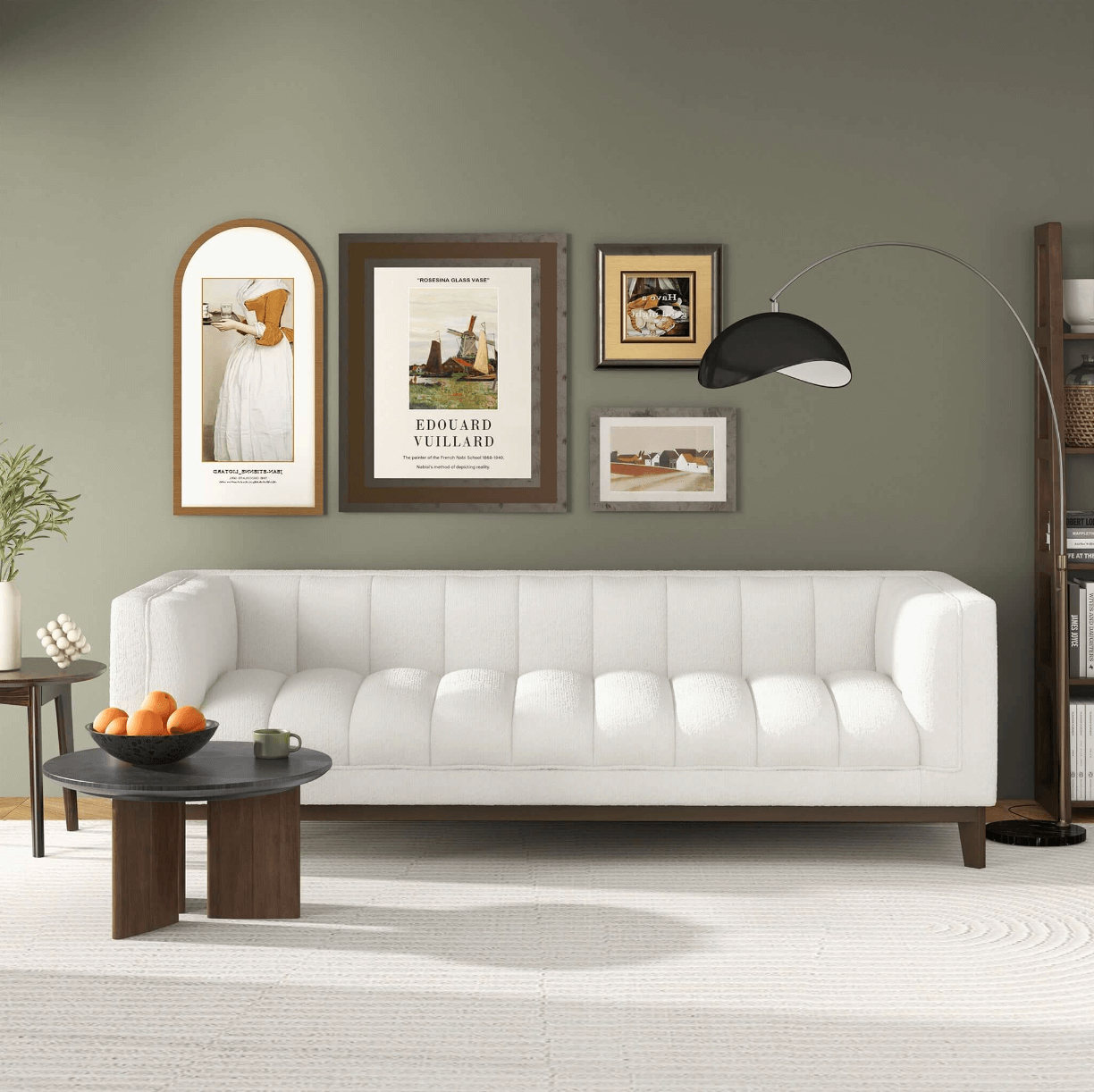 Melissa MCM Styled Channel Tufted Sofa 90” - Revel Sofa 