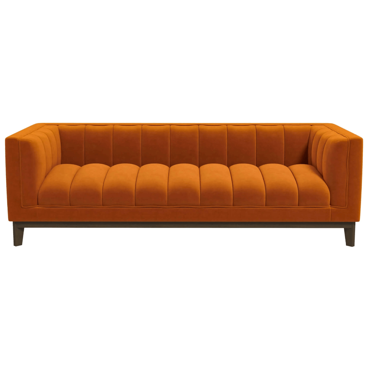 Melissa MCM Styled Channel Tufted Sofa 90” - Revel Sofa 