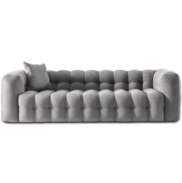 Eden Modern Glam Chesterfield Boucle Sofa 90 - Revel Sofa 