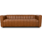 Elrosa MCM Channel Tufted Sofa 88", Leather or Boucle - Revel Sofa 