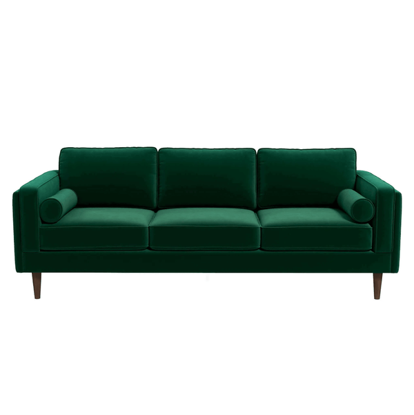 Amber MCM Styled Velvet Sofa Couch 86 - Revel Sofa 