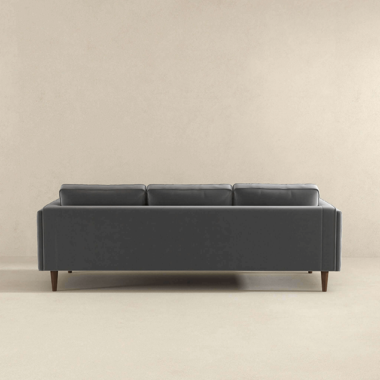 Amber MCM Styled Velvet Sofa Couch 86" - Revel Sofa 