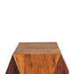 Solid Wood Geometric Accent End Table, Chestnut - Revel Sofa 