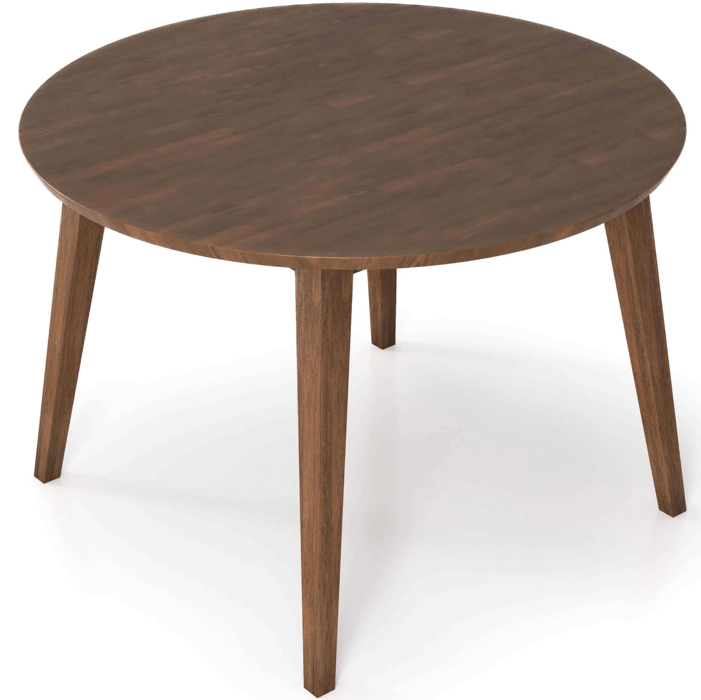 Lara MCM Round Solid Wood Dining Table 43" - Revel Sofa 