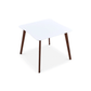 Bloom MCM Styled Square Wood Dining Table, White Top 35" - Revel Sofa 