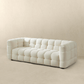 Morrison Tufted Boucle Sofa Couch, Cream 90" - Revel Sofa 