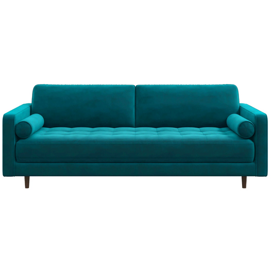 Anthony MCM Tufted Sofa Couch 88" (5 Colors)