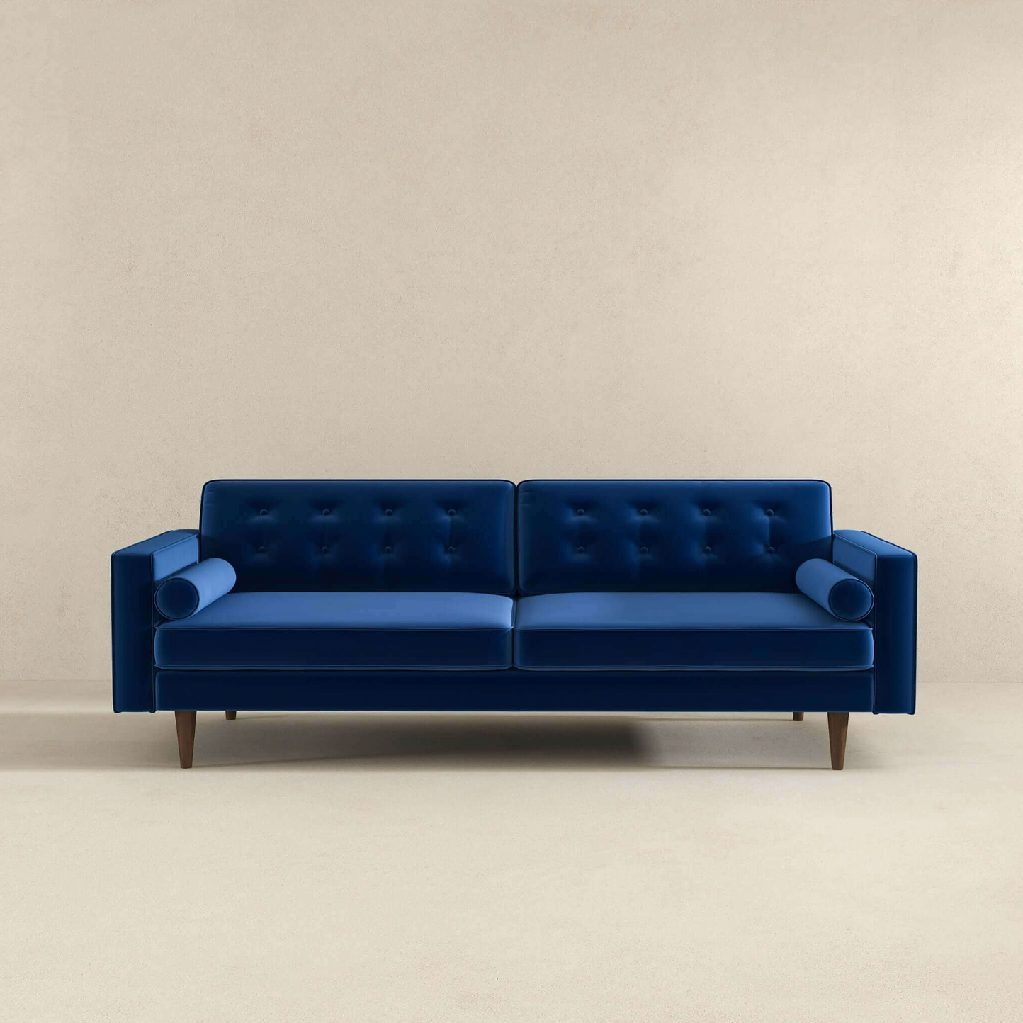 Casey MCM Tufted Velvet Sofa 84" (6 Colors)