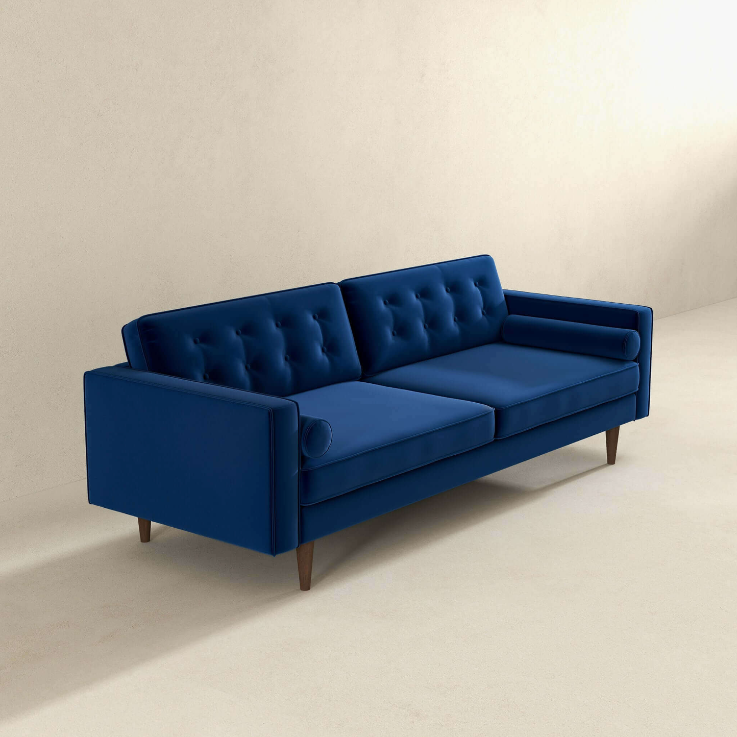 Casey MCM Tufted Velvet Sofa 84" (6 Colors)