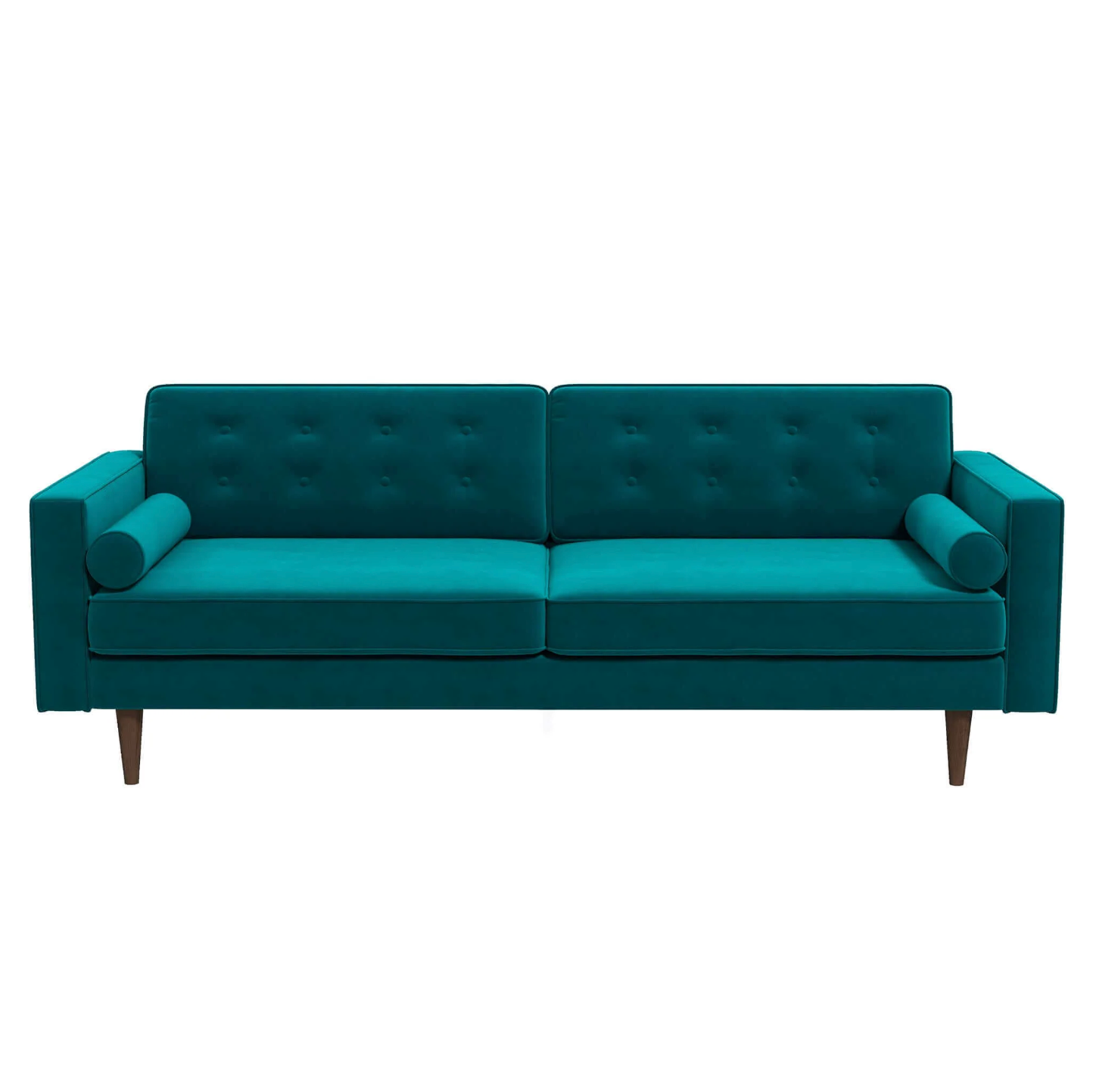 Casey MCM Tufted Velvet Sofa 84" (6 Colors)