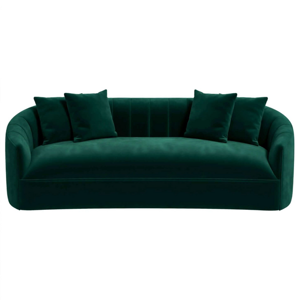 'Kante' Lujoso sofá de terciopelo verde 