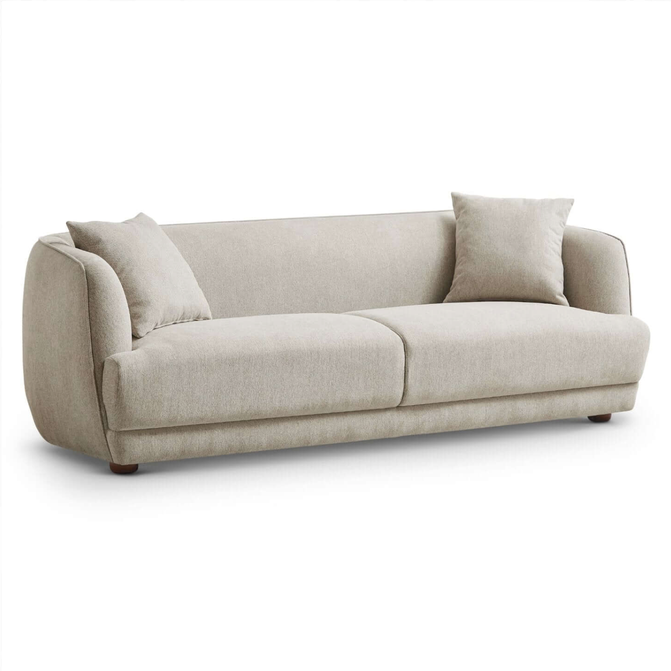 Larisa Modern Linen Fabric Sofa Couch 87”