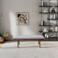 Troni MCM Tufted Gray Boucle Upholstered Bench 48"