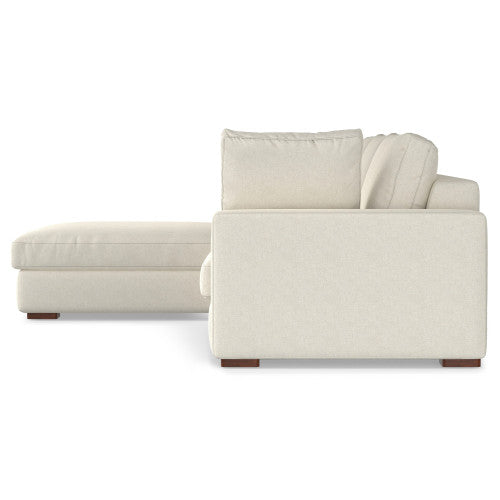 Charlie Modern Deep Seat Sectional Chaise Sofa 122" (2 Colors)