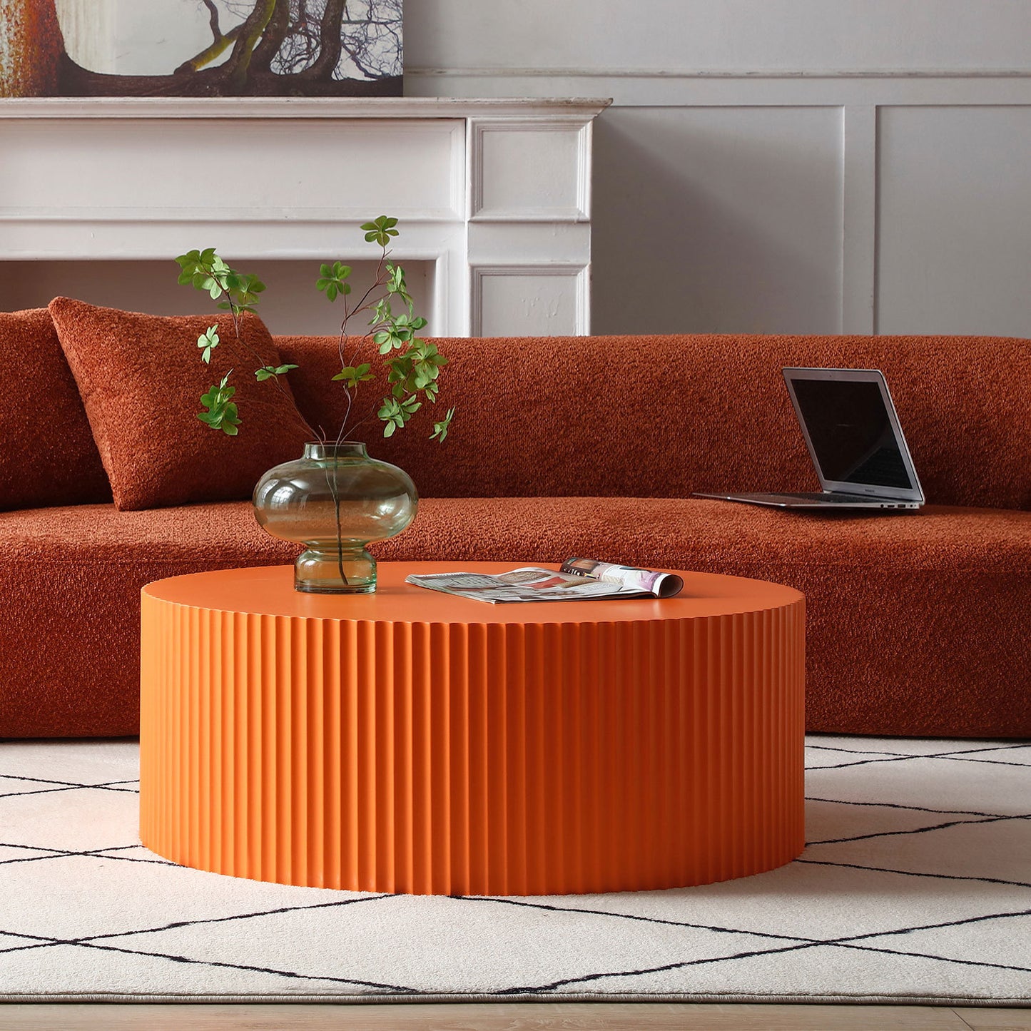 Stylish Round MDF Coffee Table in Contemporary Design in Variety of Colors - Revel Sofa 