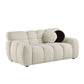 Modern Marshmallow Tufted Boucle Fabric Sofa