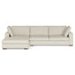 Charlie Modern Deep Seat Sectional Chaise Sofa 122" (2 Colors)