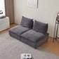 Modern Cloud Armless Modular Sectional Sofa (4 Colors - Various Sizes)