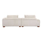 Modern Channel Tufted Corduroy Fabric Sofa 103.9"