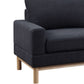 Anisa Black Sherpa Sectional Sofa with Right-Facing Chaise 93" - Revel Sofa 