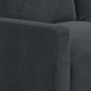 MCM Velvet Sectional Sofa with Ottoman in Gray or Black 104"