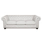 Classic Chesterfield Tufted Leather Nailhead Sofa 95" (5 Colors)