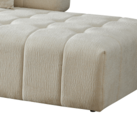 Modern Tufted Modular 3pc. Sectional Sofa 143” - Revel Sofa 