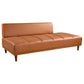 Karsten PU Cognac Leather Daybed Sofa 78"