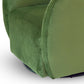 Renee Swivel Lounge Chair in Green Velvet