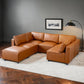 Reno Cognac PU Leather Modular Sofa Sectional