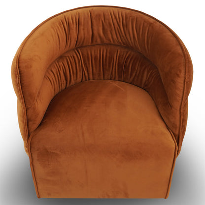 Walden Tufted Velvet Upholstered Swivel Chair (3 Colors)