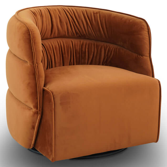 Walden Tufted Velvet Upholstered Swivel Chair (3 Colors)