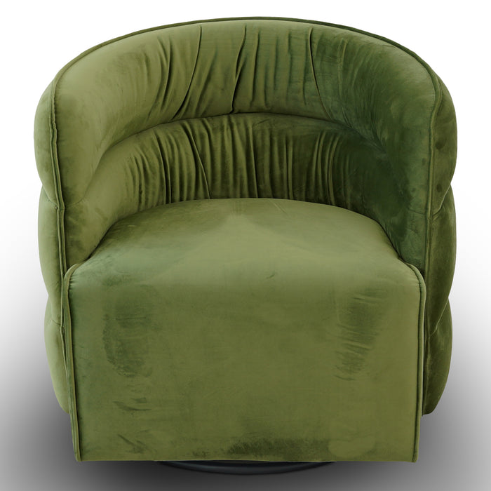 Walden Tufted Velvet Upholstered Swivel Chair (3 Colors)