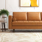 Catherine MCM Styled Tufted Leather Sofa Couch (84")