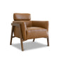 Kayson MCM Tan Leather Lounge Chair