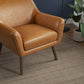 Panom MCM Tan Genuine Leather Lounge Chair