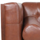 MCM Tufted Faux Leather Sofa 79"