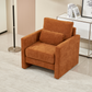 Modern Chenille Fabric Upholstered Armchair (4 Colors)