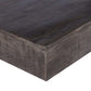 Charcoal Finish Solid Wood Low Profile Square Coffee Table 47" - Revel Sofa 