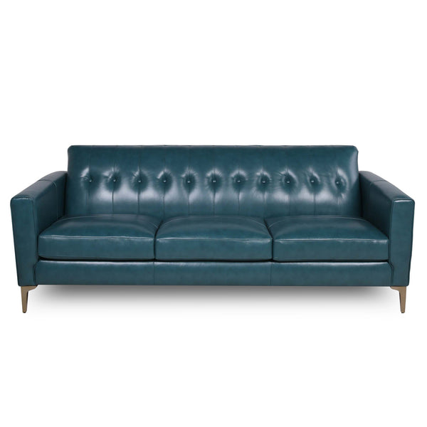 Liberty MCM Tufted Back Leather Sofa 86 (3 Colors)