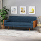 Aidan MCM Styled Tufted Fabric Loveseat Sofa 72"